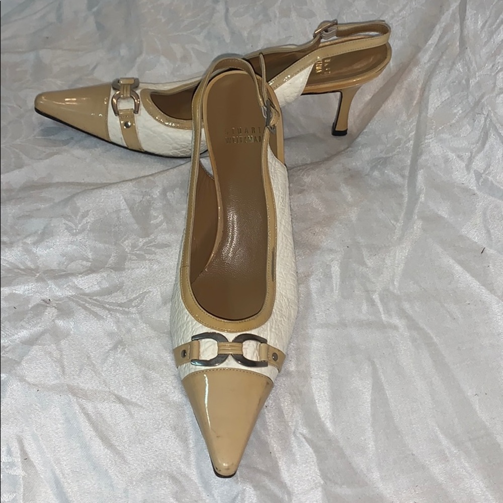 Stuart Weitzman Aspect pointed toe sling back